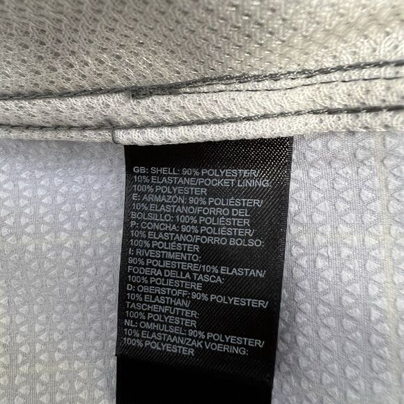 North Face FlashDry Shorts SZ 40 Gray Yellow Plaid Drawstring Cargo Pocket - Picture 8 of 9